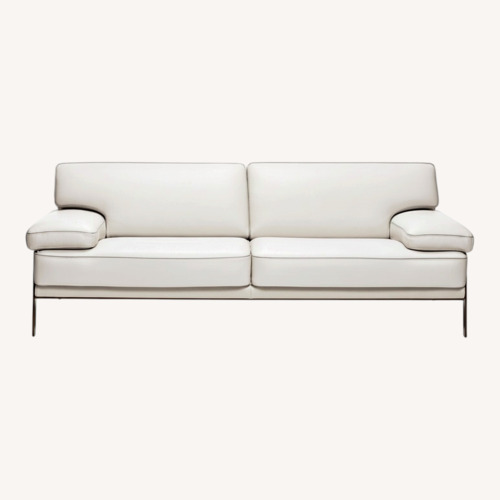 Used Roche Bobois White Leather 3+ Seater Sofa for sale on AptDeco