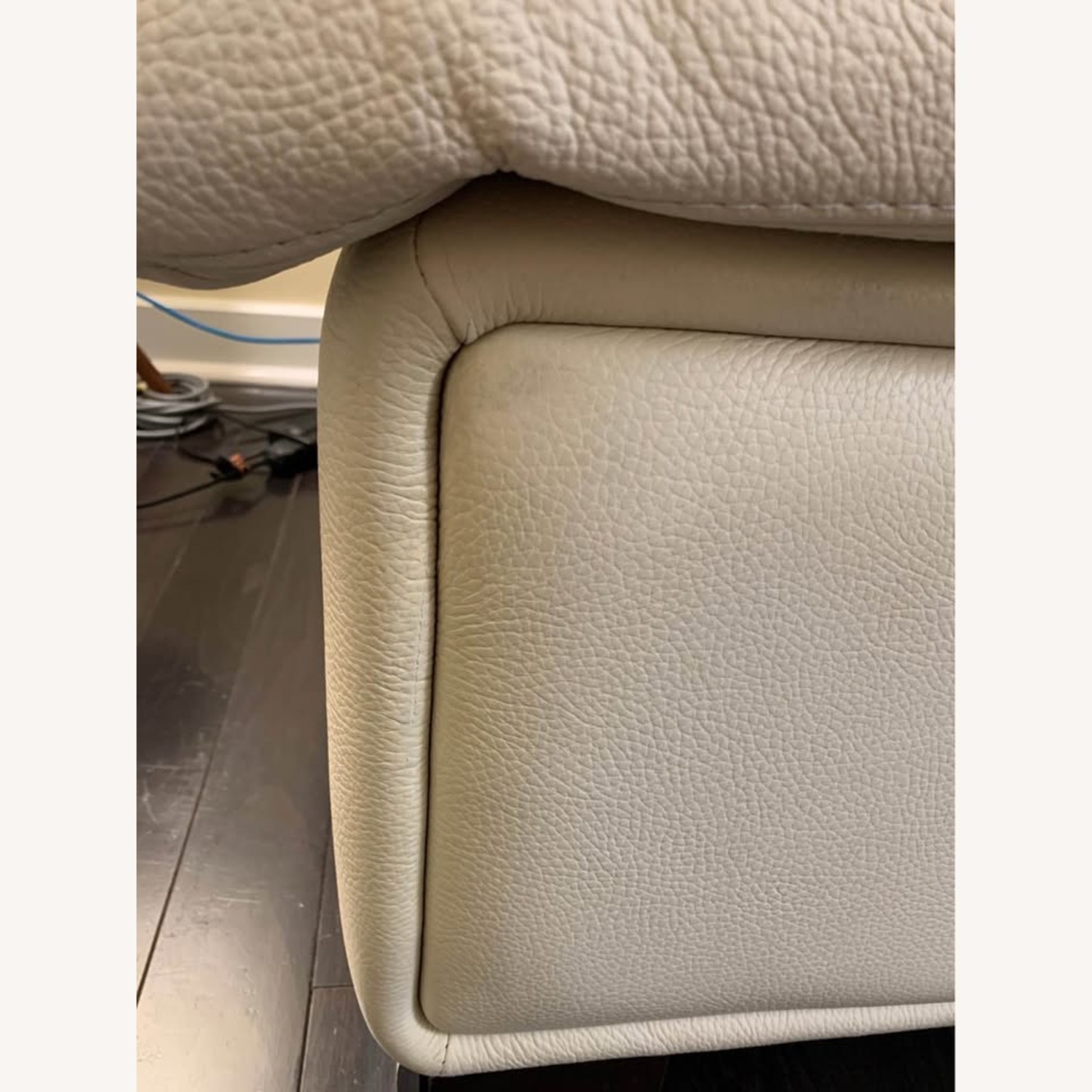 Roche Bobois White Leather 3+ Seater Sofa - image-4