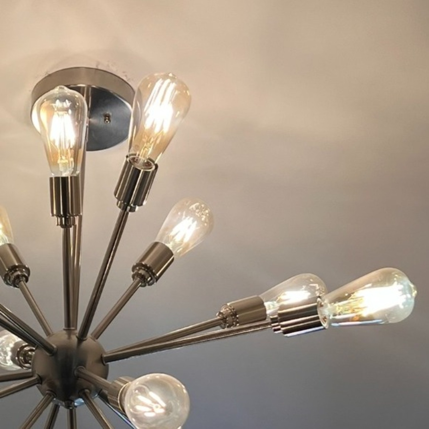 Modern Sputnik Style Flush Mount Ceiling Light - image-2