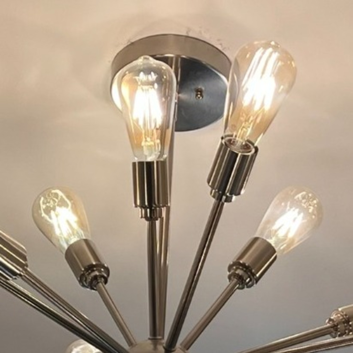 Modern Sputnik Style Flush Mount Ceiling Light - image-3