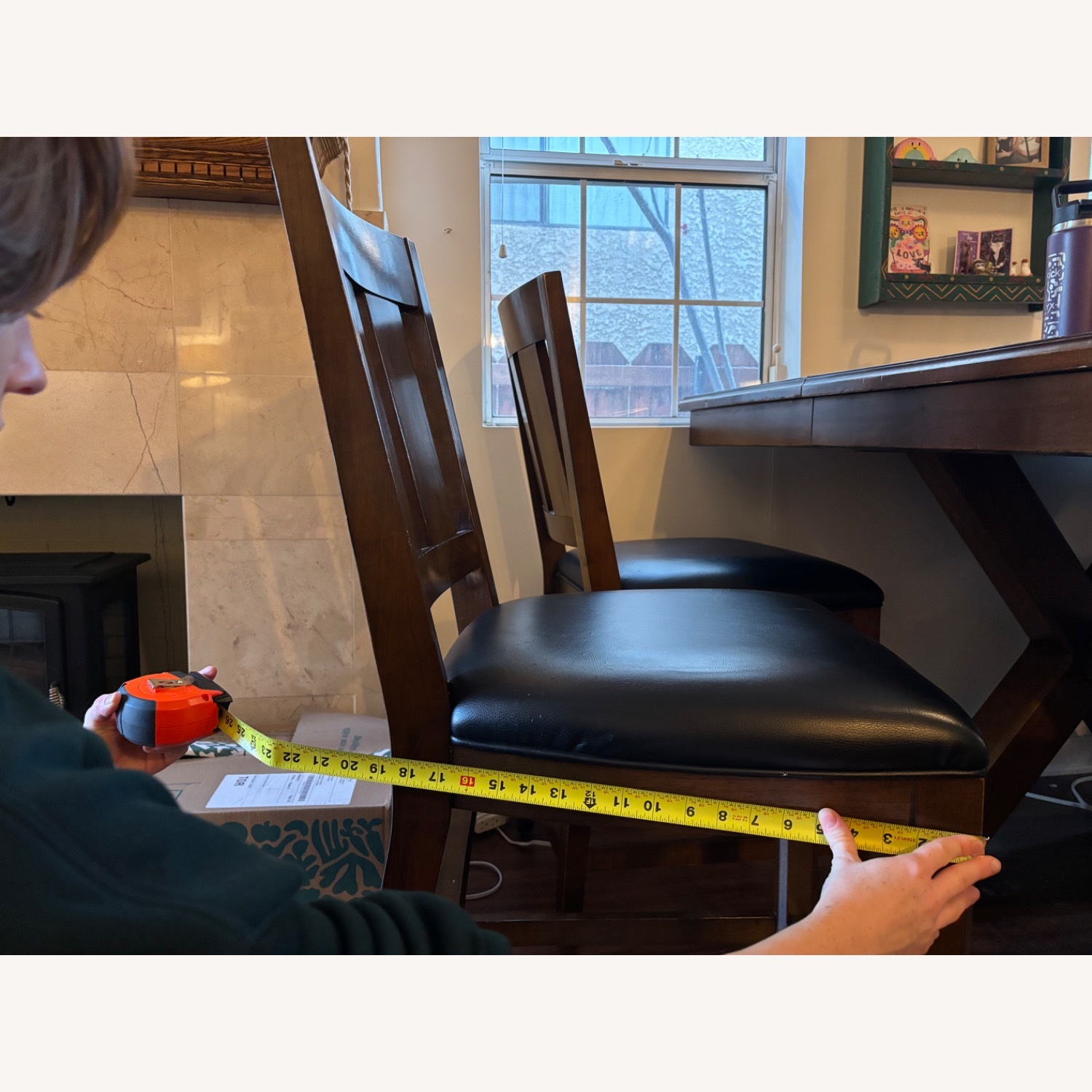 7 Piece Wooden Dining Room Set with Drop Leaf - image-14