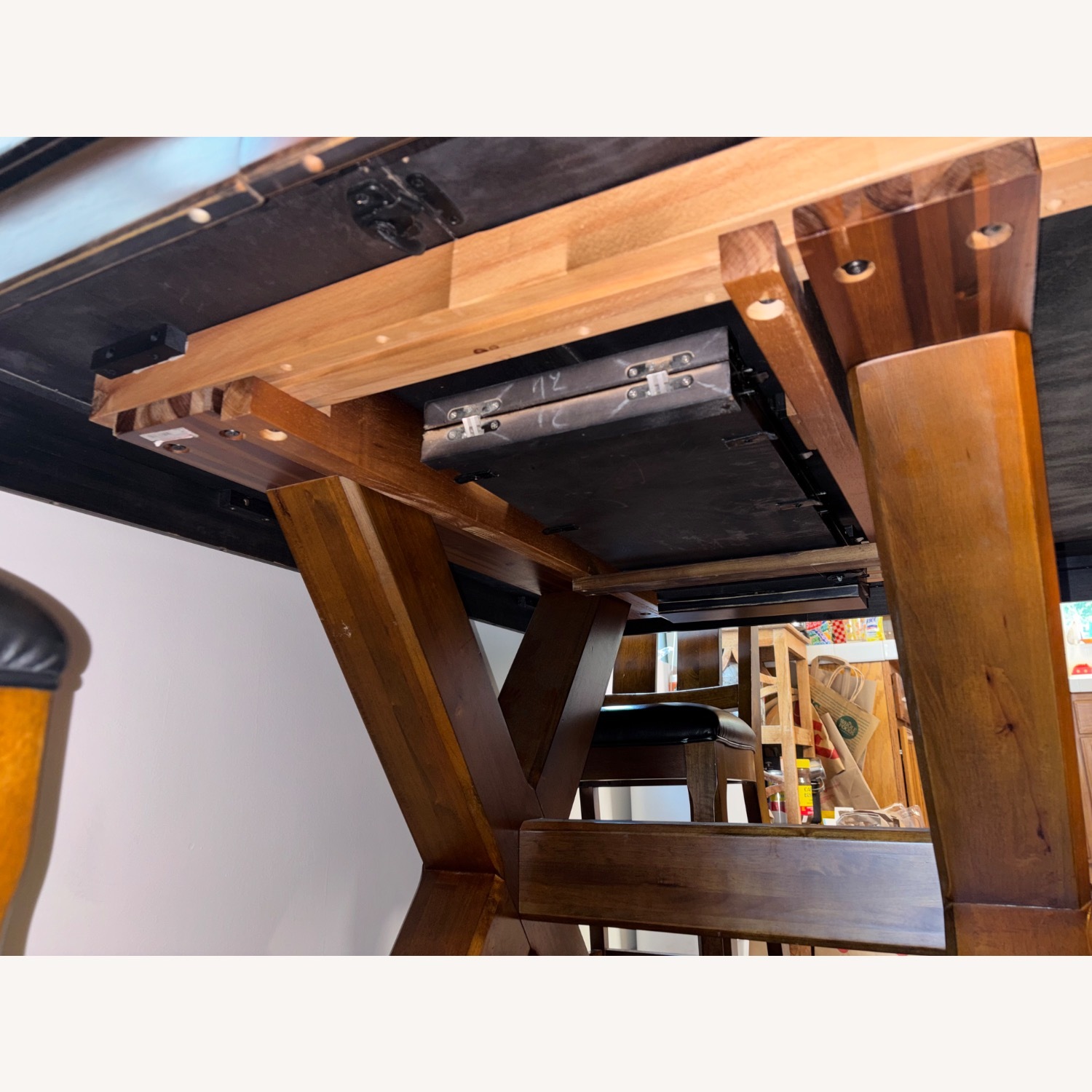 7 Piece Wooden Dining Room Set with Drop Leaf - image-15