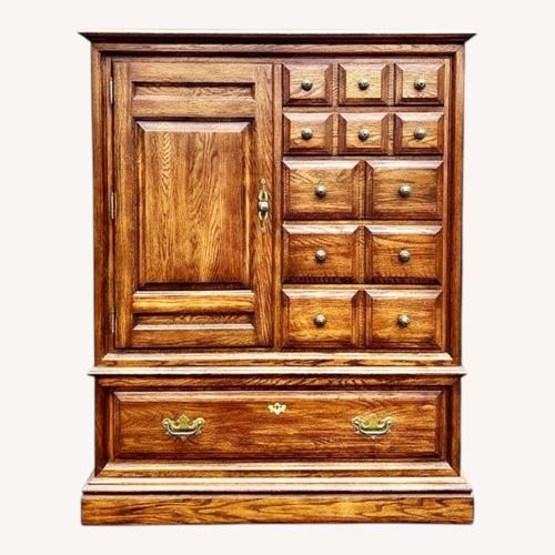 Used Vintage Solid Oak Pennsylvania House Wardrobe for sale on AptDeco