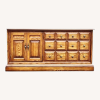 Vintage Solid Oak Pennsylvania House Dresser