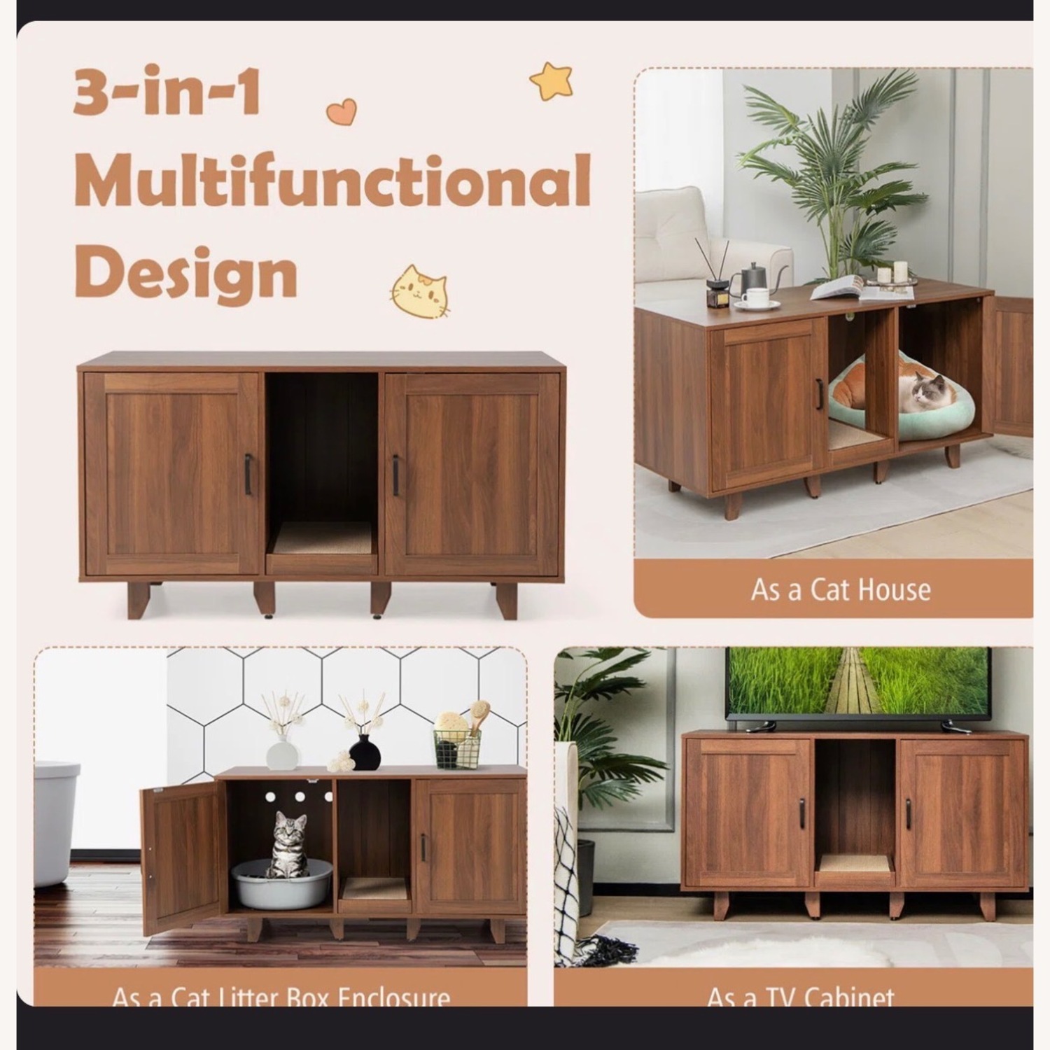 Wayfair Archie and Oscar Eccles Litter Box Enclosure - image-8