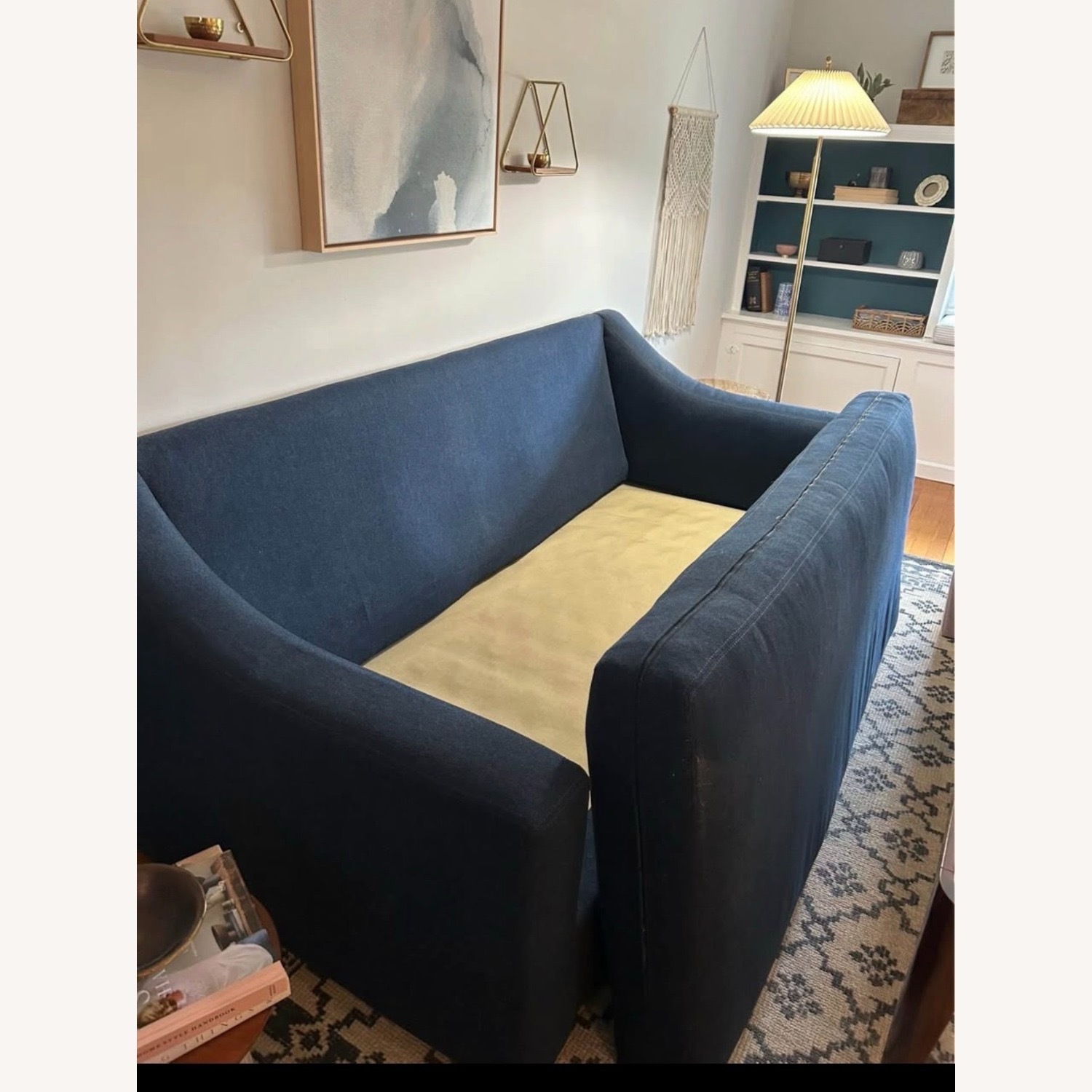 Pottery Barn Blue York Sofa - image-3