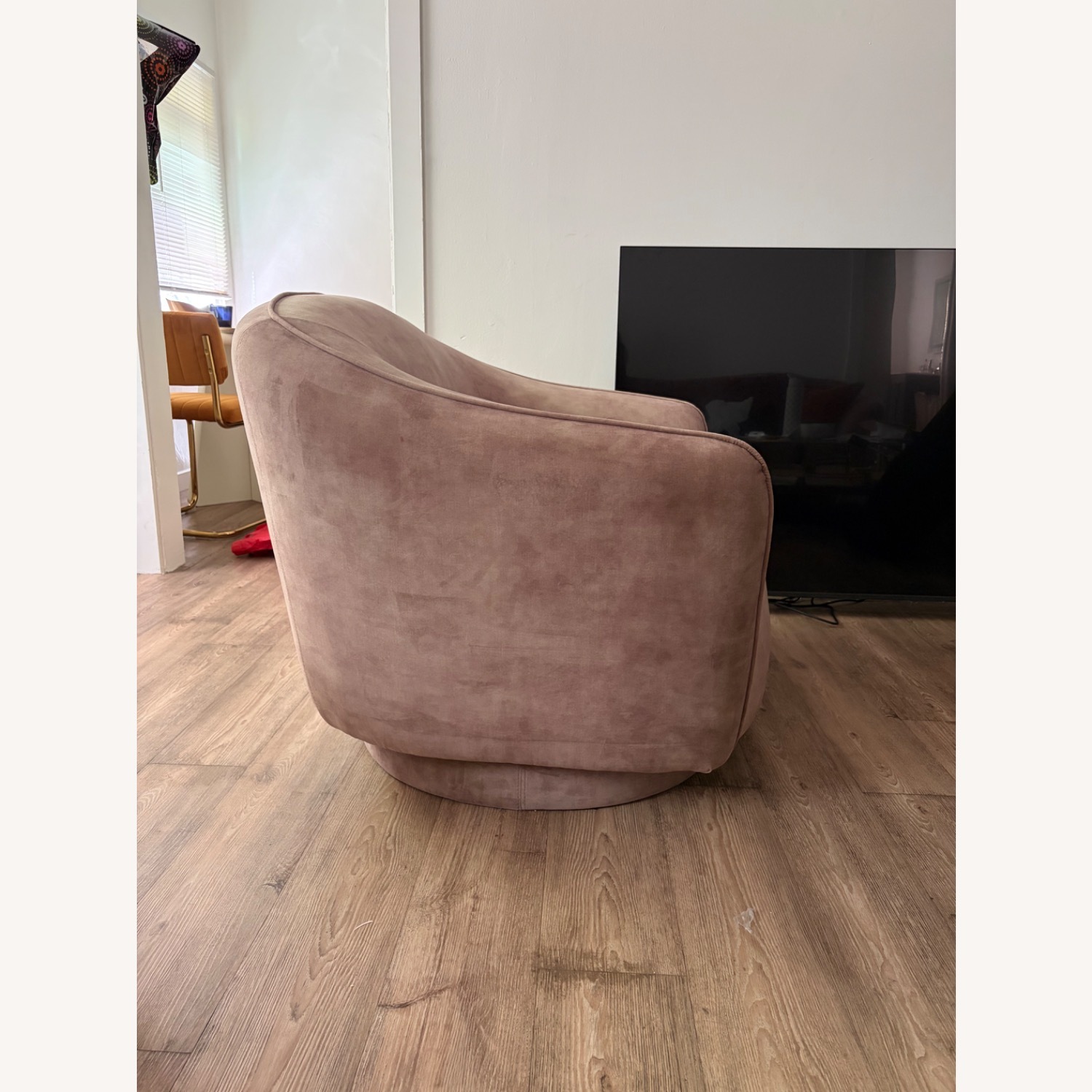 CB2 Laszlo Light Brown Armchair - image-3