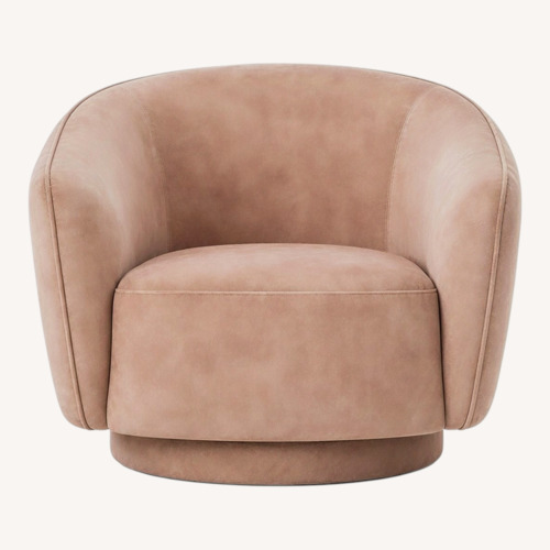 Used CB2 Laszlo Light Brown Armchair for sale on AptDeco