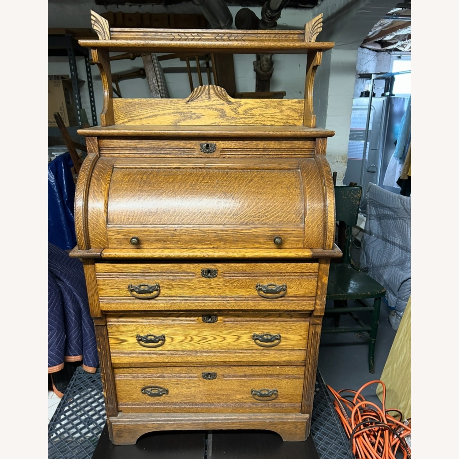 Vintage/Antique Dark Brown Bookcase - image-1