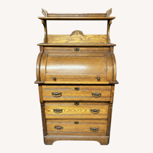 Used Vintage/Antique Dark Brown Bookcase for sale on AptDeco