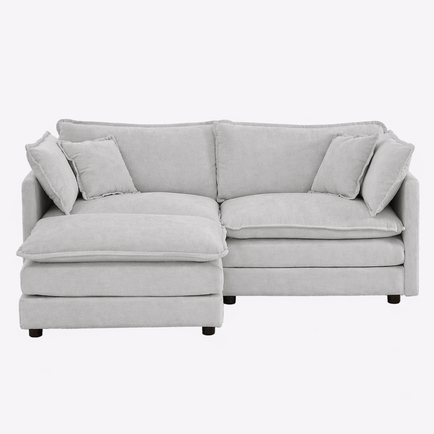 Wayfair Light Gray 2 Piece Sectional - image-4