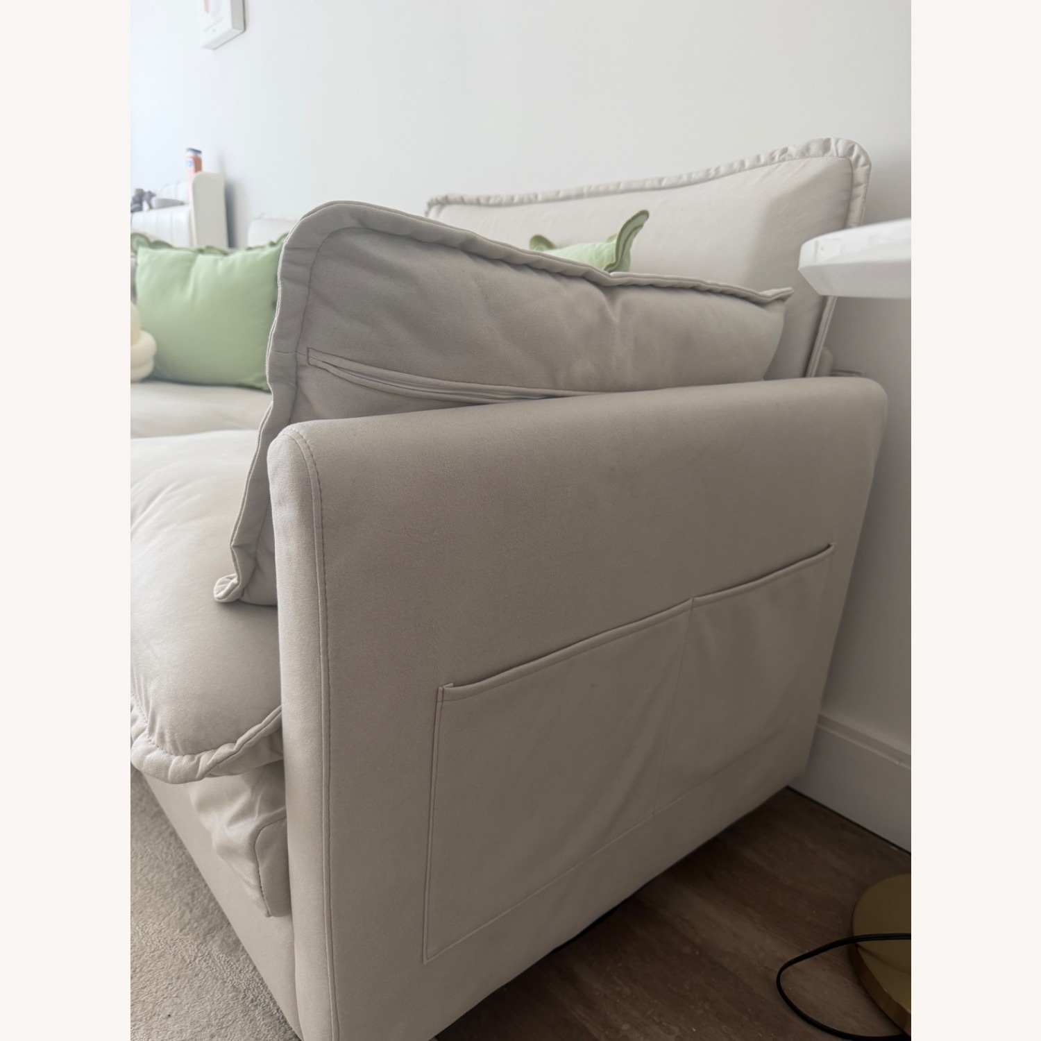 Wayfair Light Gray 2 Piece Sectional - image-3