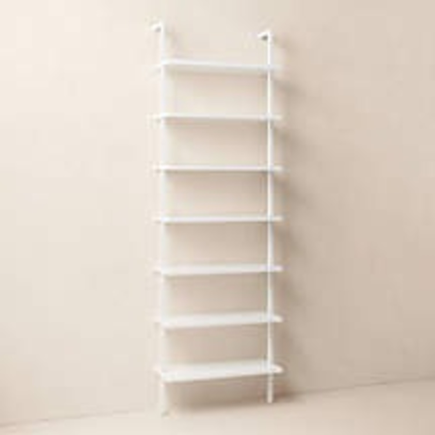 CB2 Stairway 96" White Metal Wall Mount Bookcase - image-3