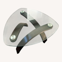 Dark Brown Glass Coffee Table