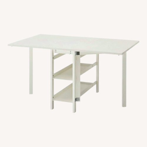 Used IKEA Vihals White Dining Table for sale on AptDeco