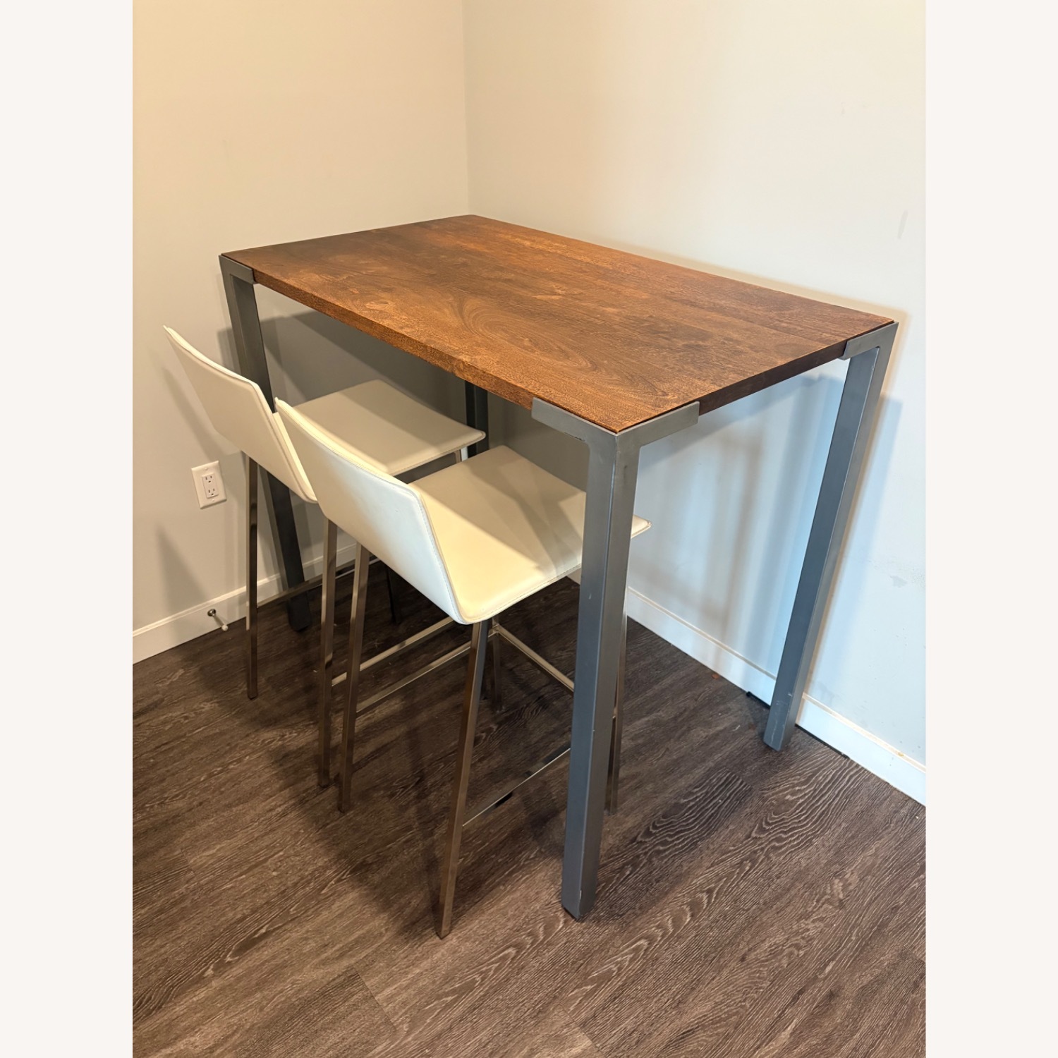 CB2 Hightop Wood Dining Table - image-4