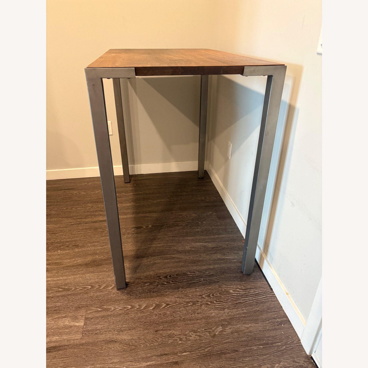 CB2 Hightop Wood Dining Table - image-3