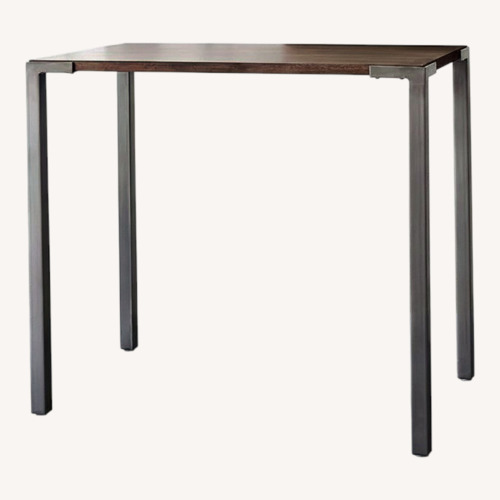 Used CB2 Hightop Wood Dining Table for sale on AptDeco