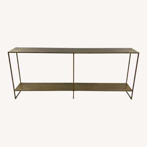Used Hokku Designs Eiffel Console Table - Antique Brass for sale on AptDeco