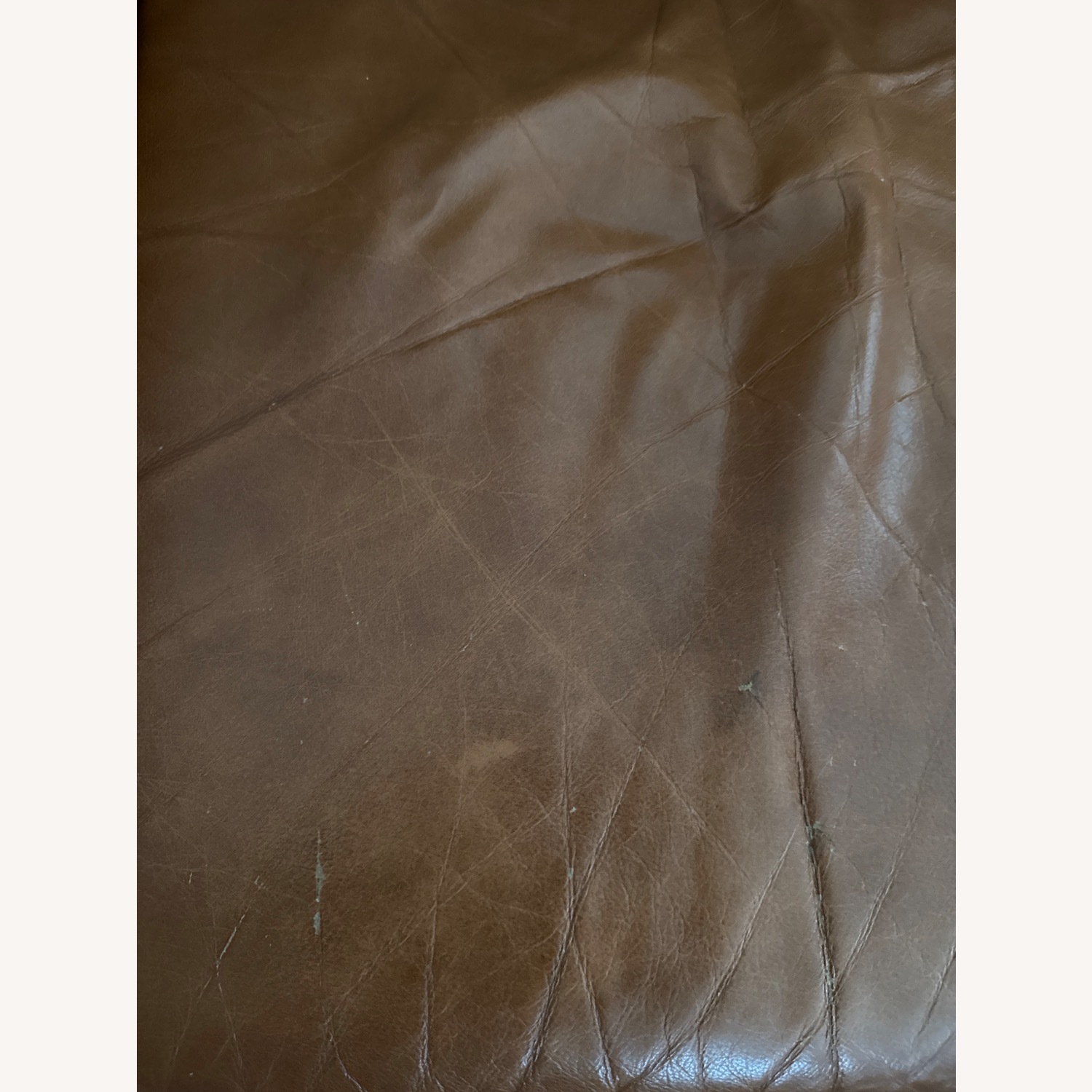 Light Brown Leather 3+ Seater Sofa - image-9