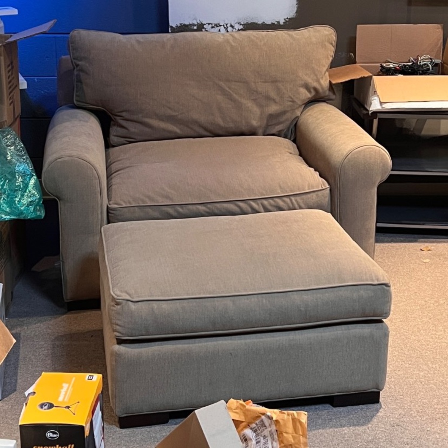 Room & Board Chair and Ottoman - image-3