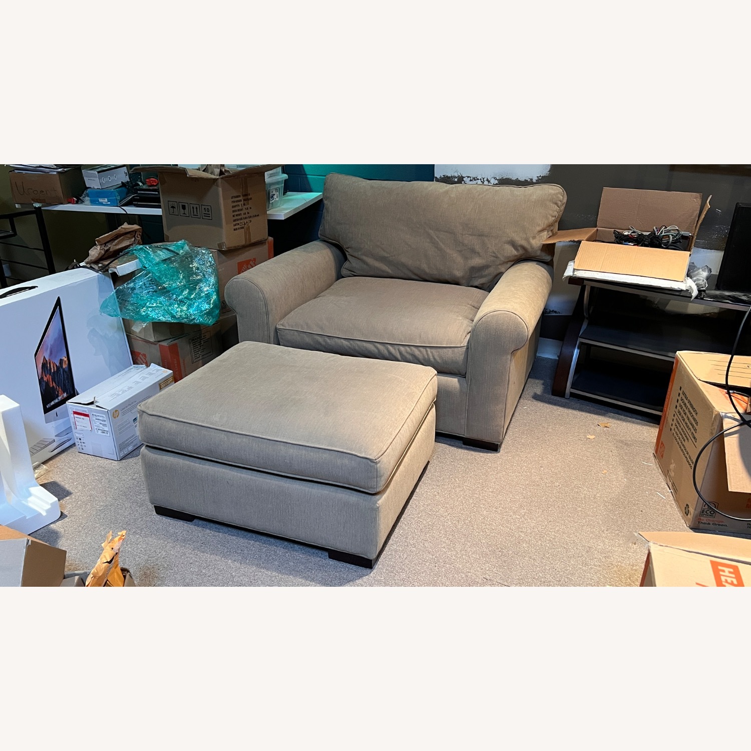 Room & Board Chair and Ottoman - image-2