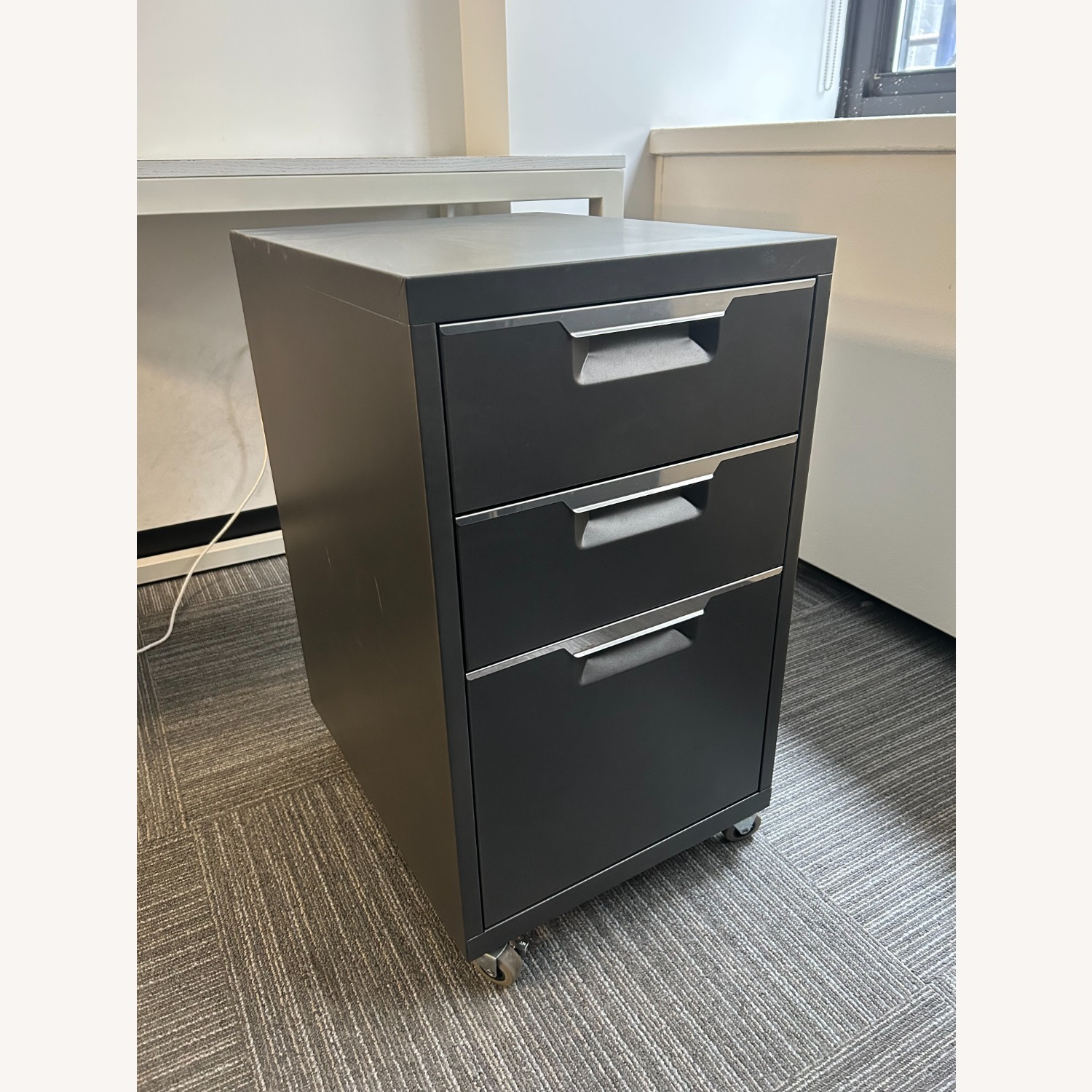 Genuine CB2 Three Drawer File Cabinet - image-1