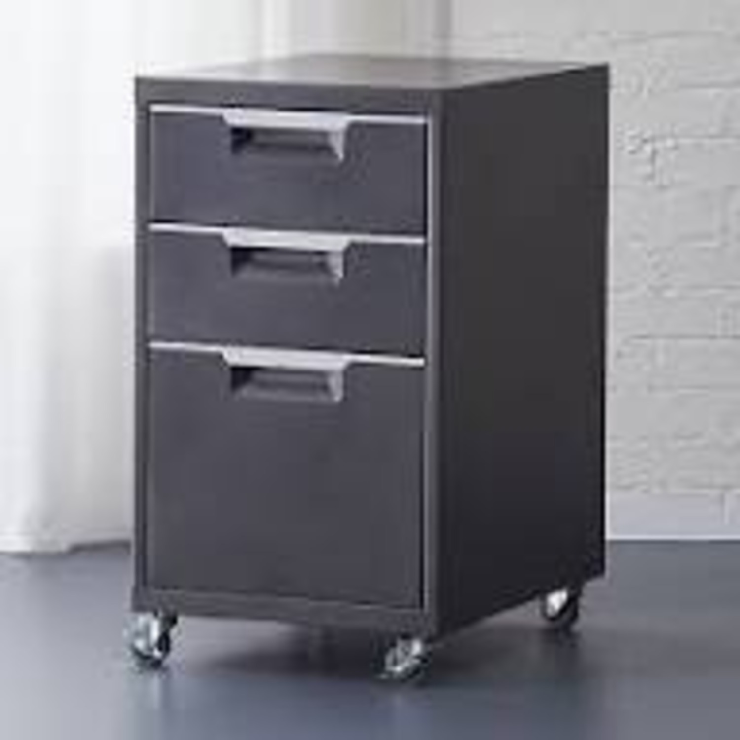 Genuine CB2 Three Drawer File Cabinet - image-2