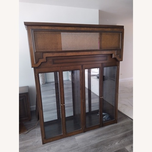 Used Vintage/Antique Finds Dark Brown Wood Sideboard for sale on AptDeco