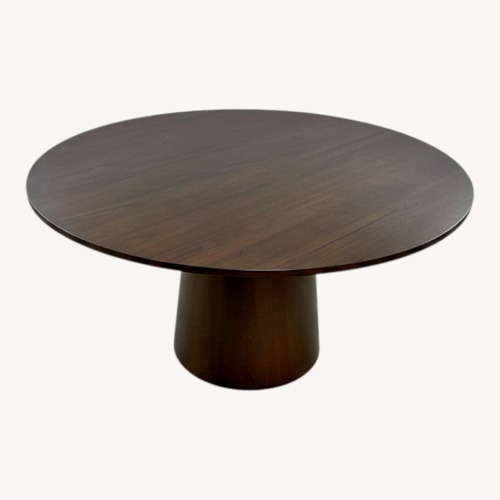 Used Wade Logan Boudot Round Solid Wood Base Dining Table for sale on AptDeco