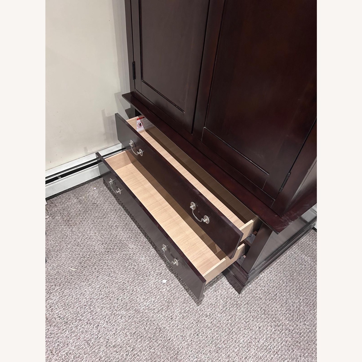 Dark Wooden Wardrobe - image-5