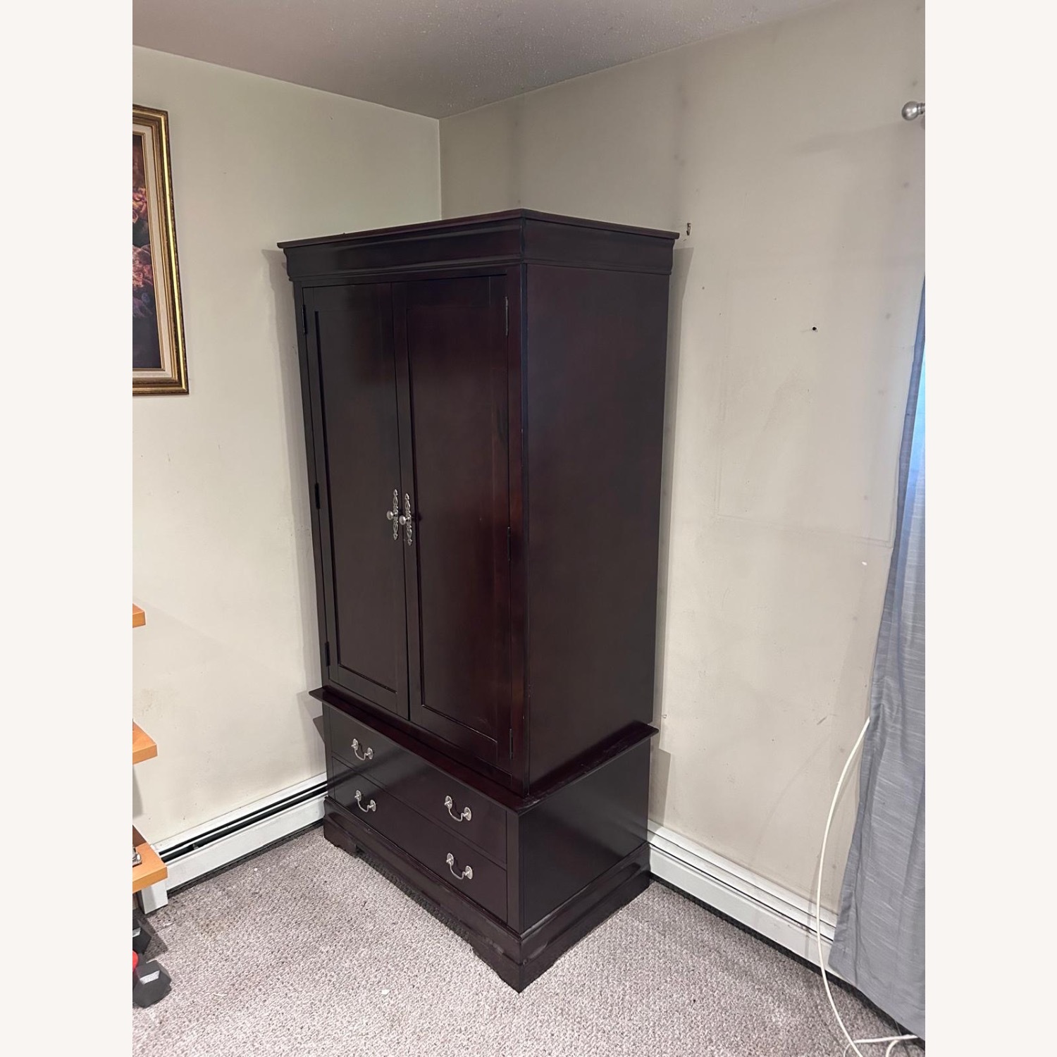 Dark Wooden Wardrobe - image-6