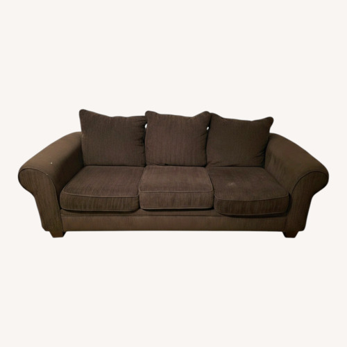 Used Dark Brown Fabric 3+ Seater Sofa for sale on AptDeco