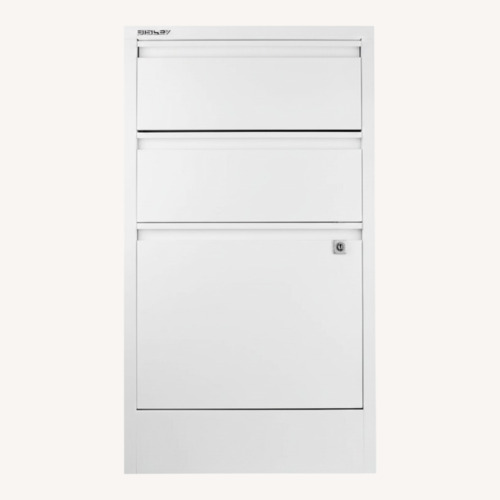 Used Bisley White Metal Media Storage for sale on AptDeco