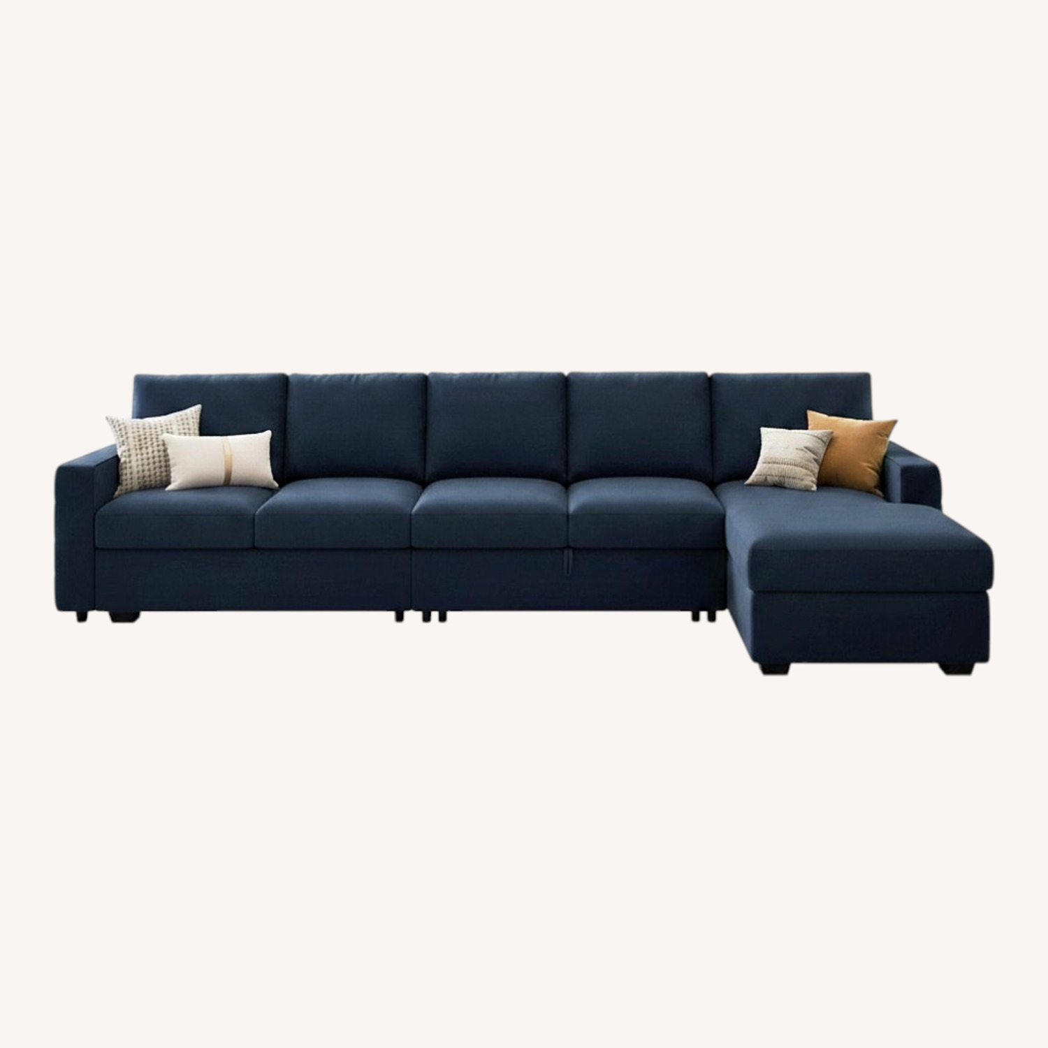 Wayfair Black Fabric 2 Piece Sectional - image-5