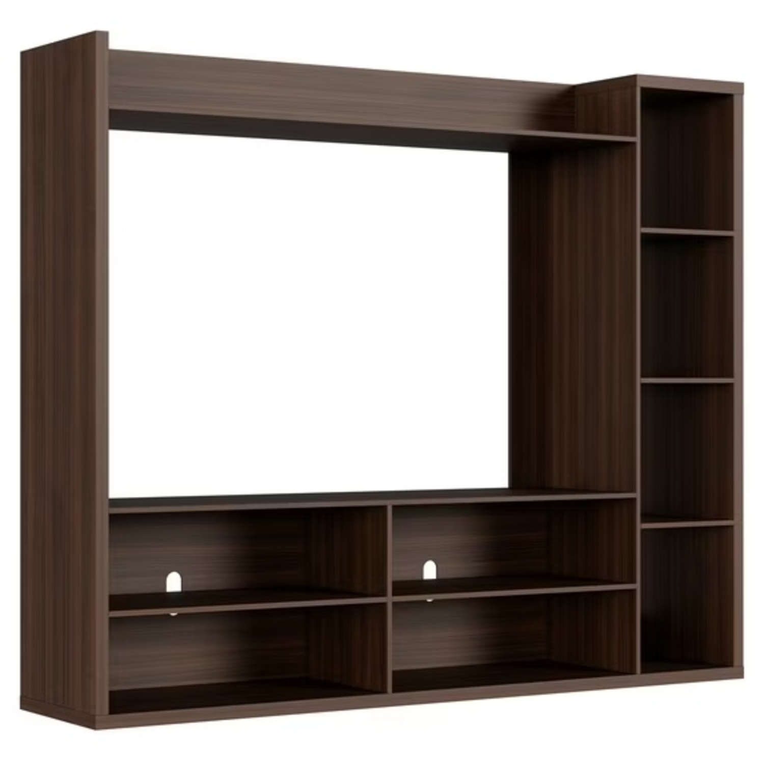 Walmart Dark Brown Wood Media Storage - image-5