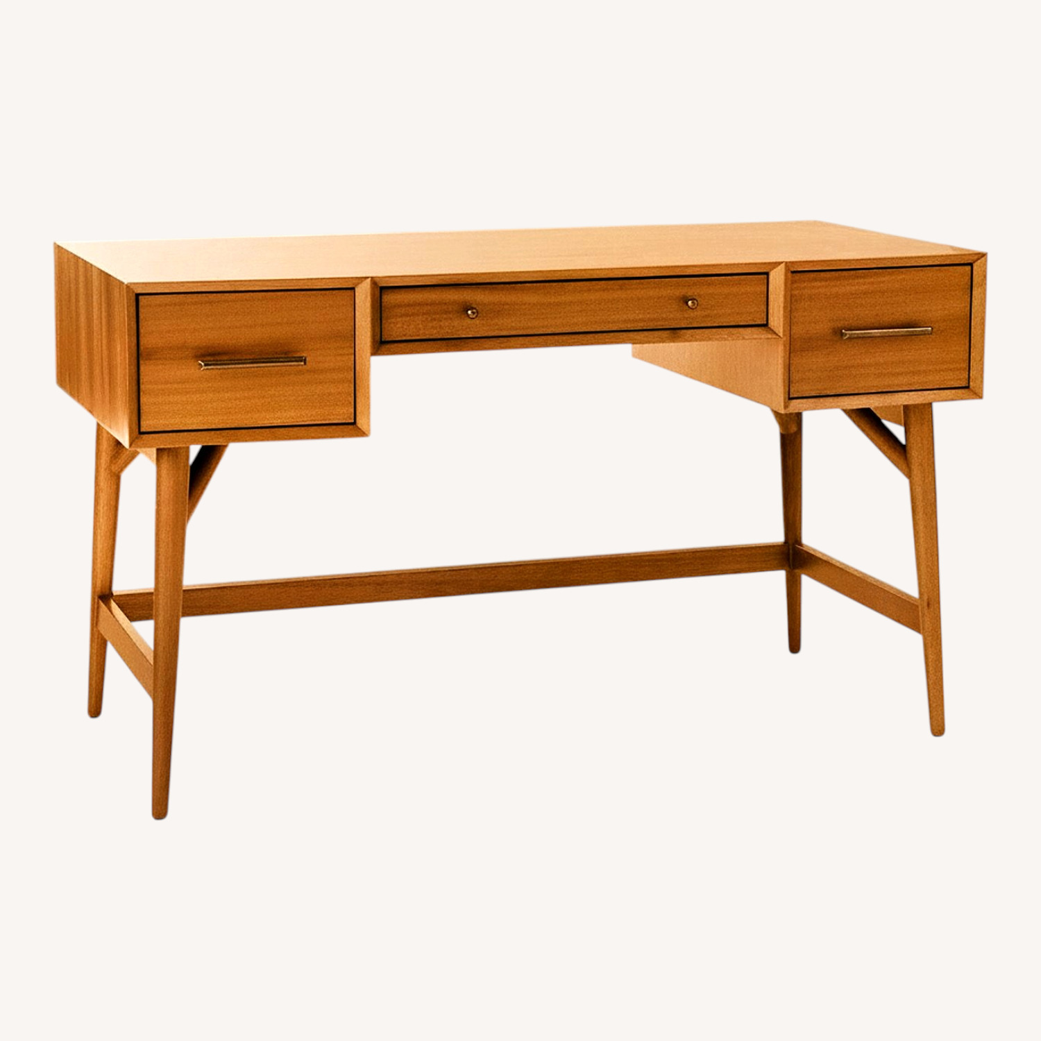 West Elm Mid-Century Desk 52” in Acorn - image-11