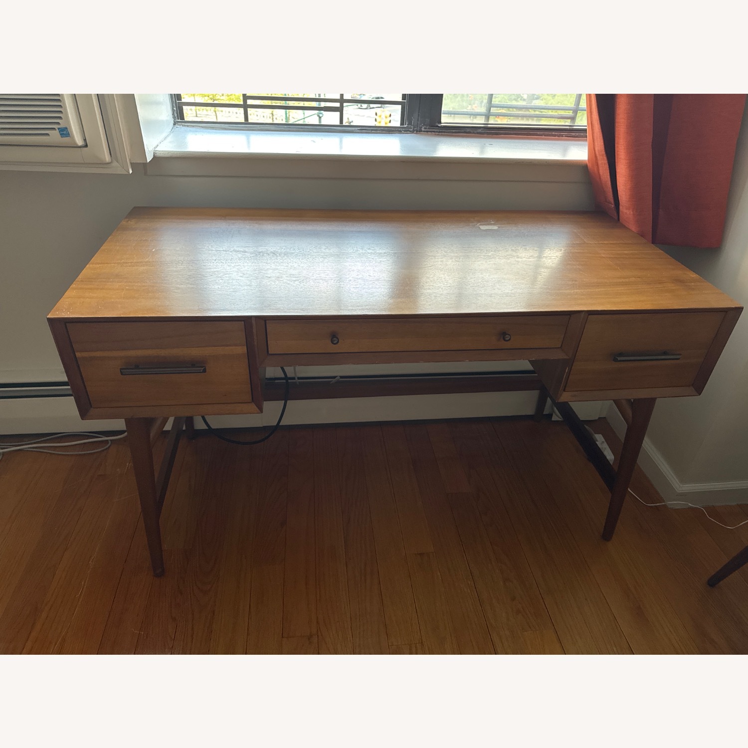 West Elm Mid-Century Desk 52” in Acorn - image-2