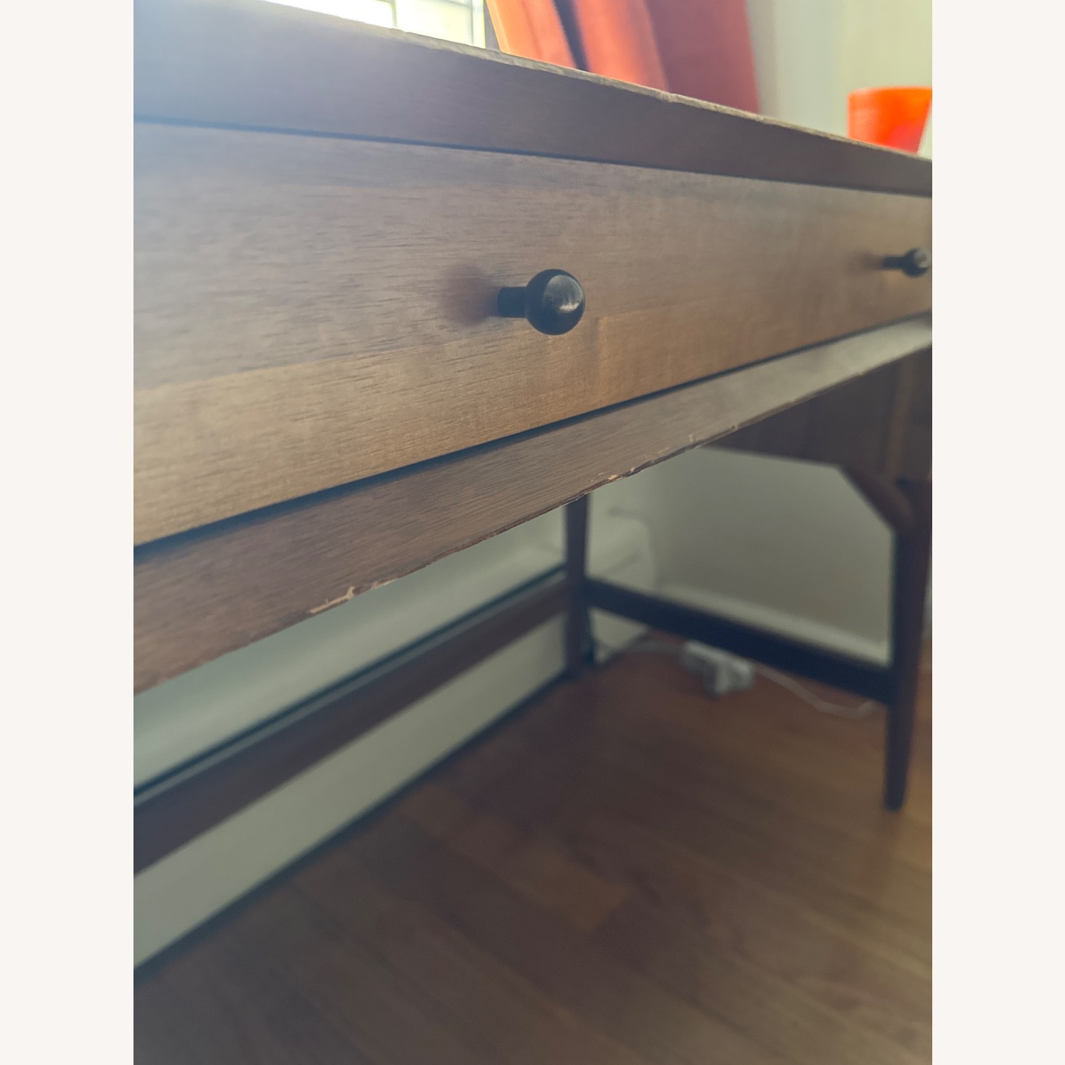 West Elm Mid-Century Desk 52” in Acorn - image-7