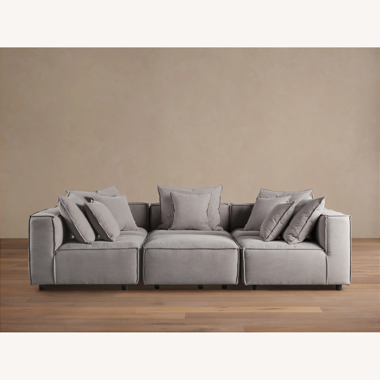 Arhaus Dark Gray Fabric 3+ Piece Sectional - image-5