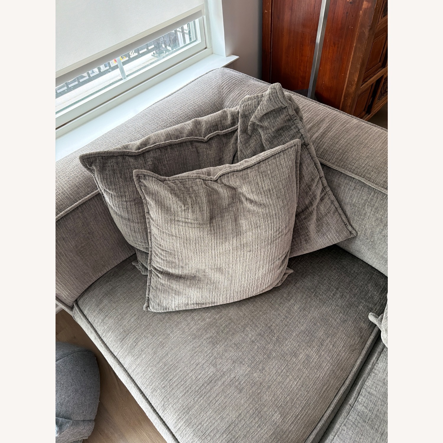 Arhaus Dark Gray Fabric 3+ Piece Sectional - image-3