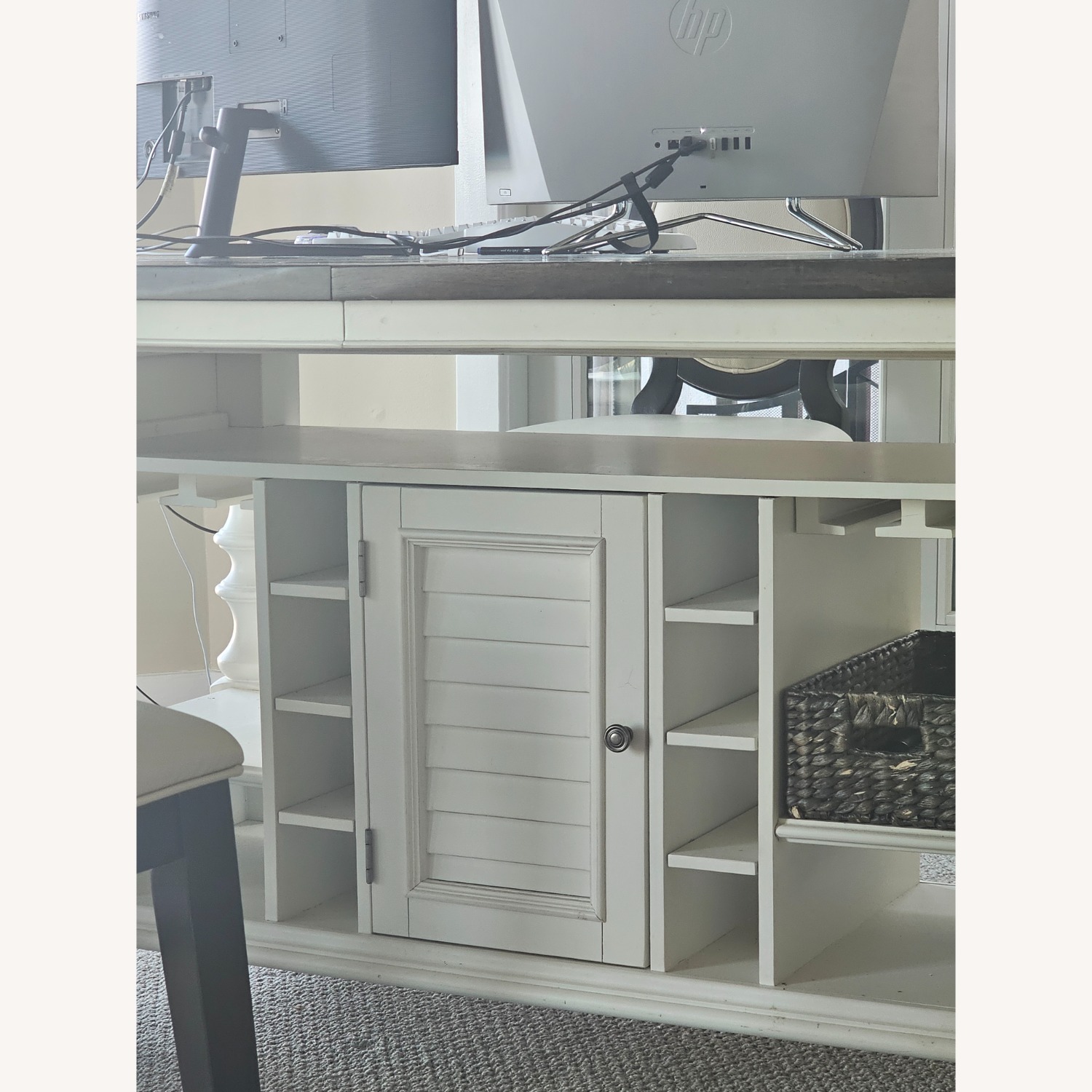 American Signature Furniture White Dining Table - image-2