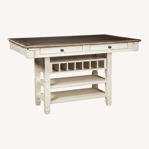 Used American Signature Furniture White Dining Table for sale on AptDeco