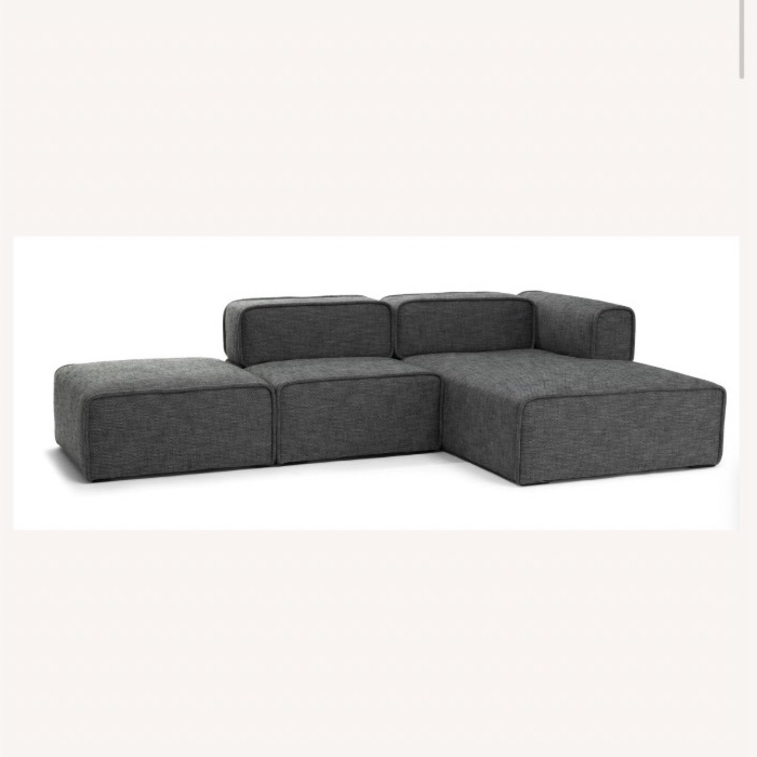 Article Quadra Dark Gray 3+ Piece Sectional - image-2