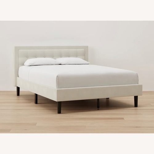 Used Natural Fabric Twin Bed for sale on AptDeco