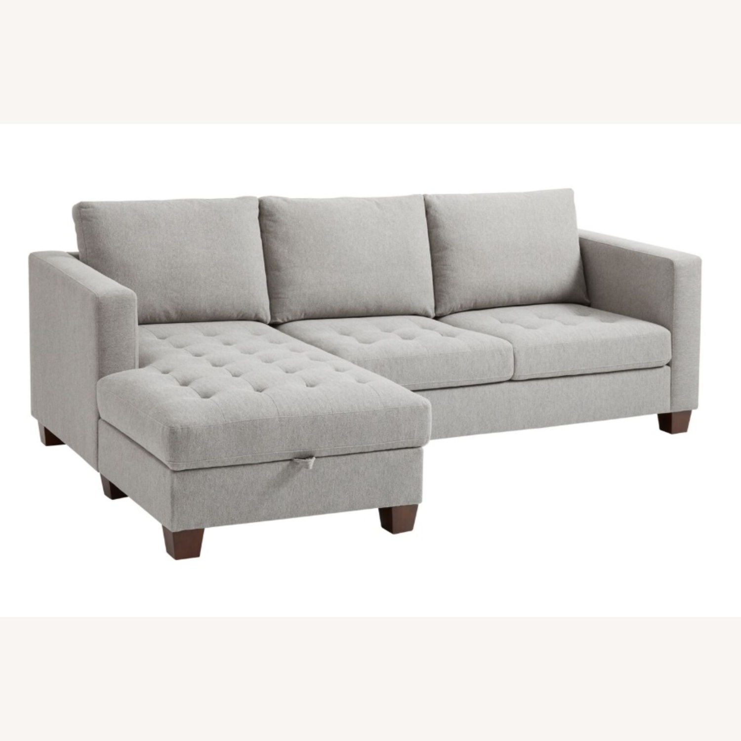 Gray Trudeau Sectional Sofa with Storage - image-7