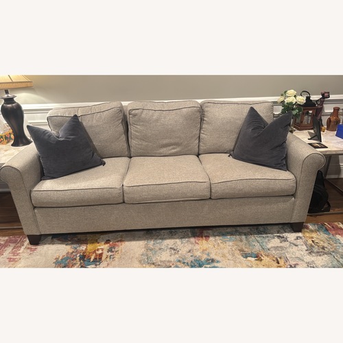Used Pottery Barn Light Gray Fabric 3+ Seater Sofa for sale on AptDeco