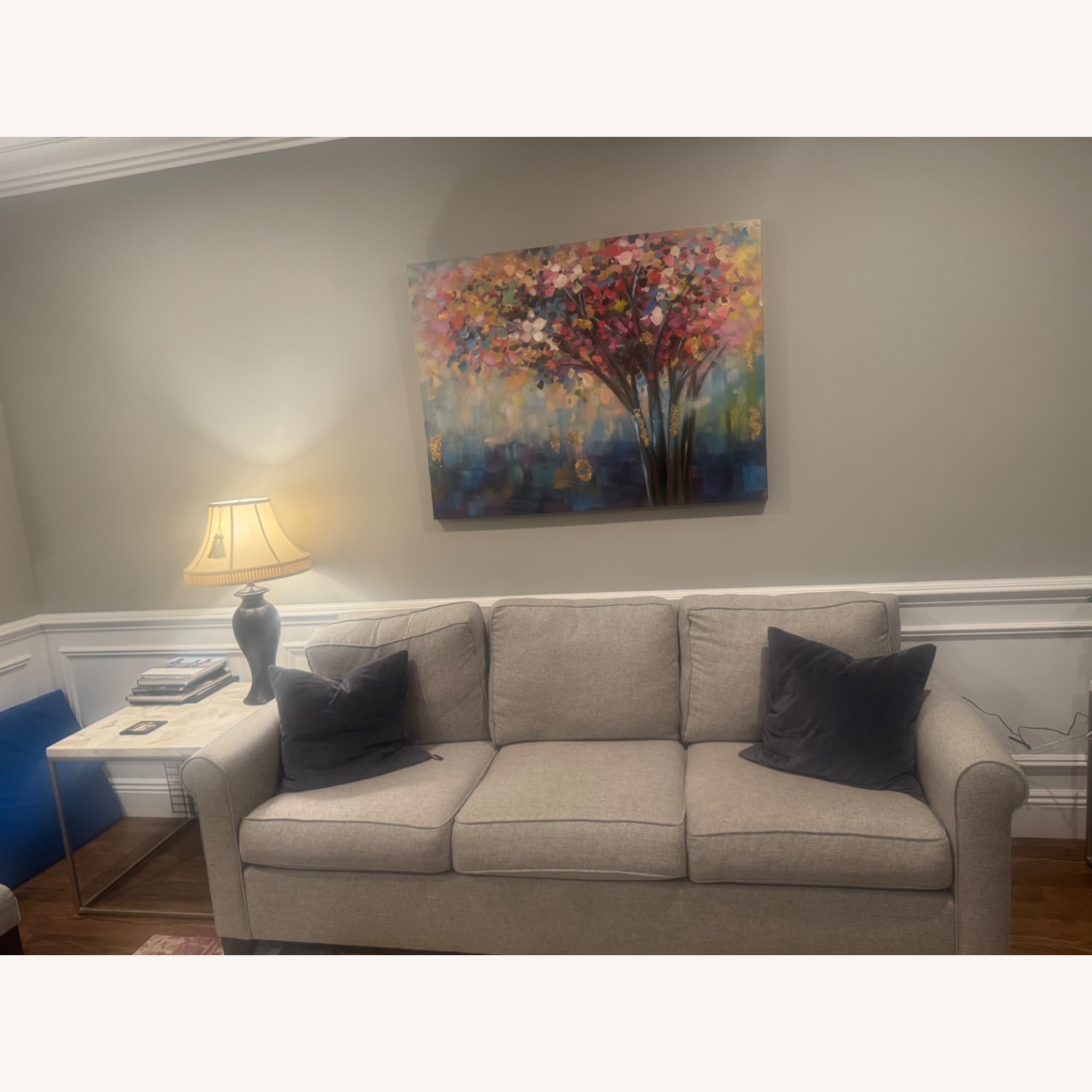 Pottery Barn Light Gray Fabric 3+ Seater Sofa - image-3