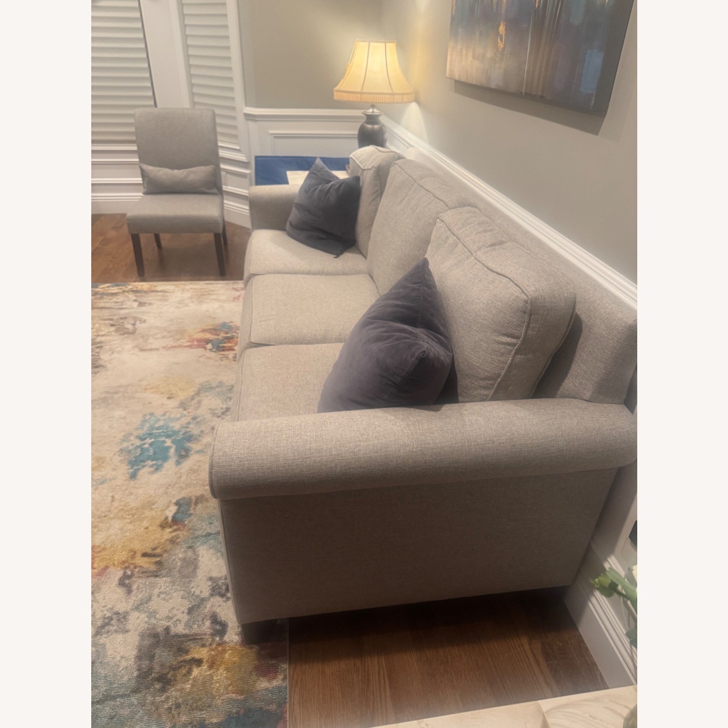 Pottery Barn Light Gray Fabric 3+ Seater Sofa - image-2