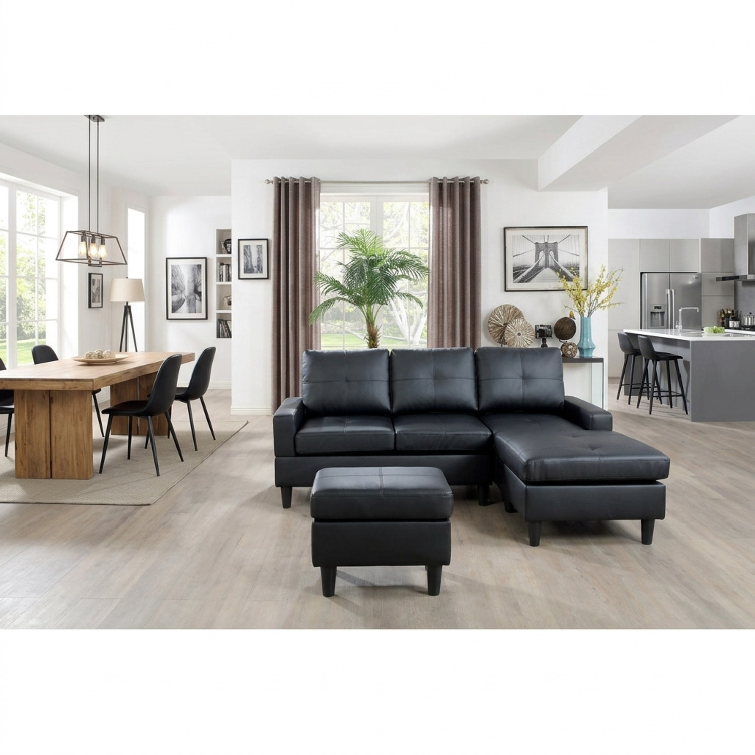 Latitude Run Leather Sectional - image-4